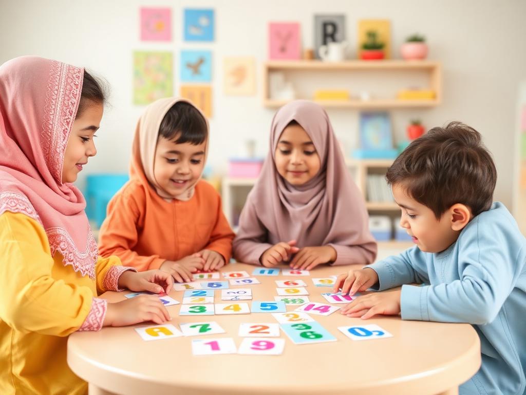 أطفال في نشاط تعليمي
