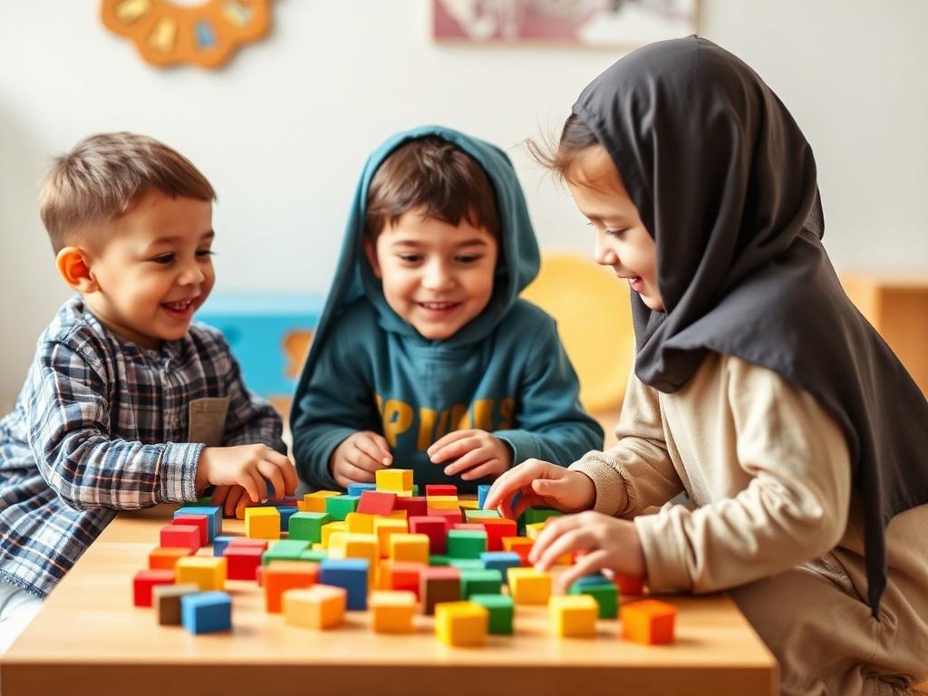 أطفال في نشاط جماعي